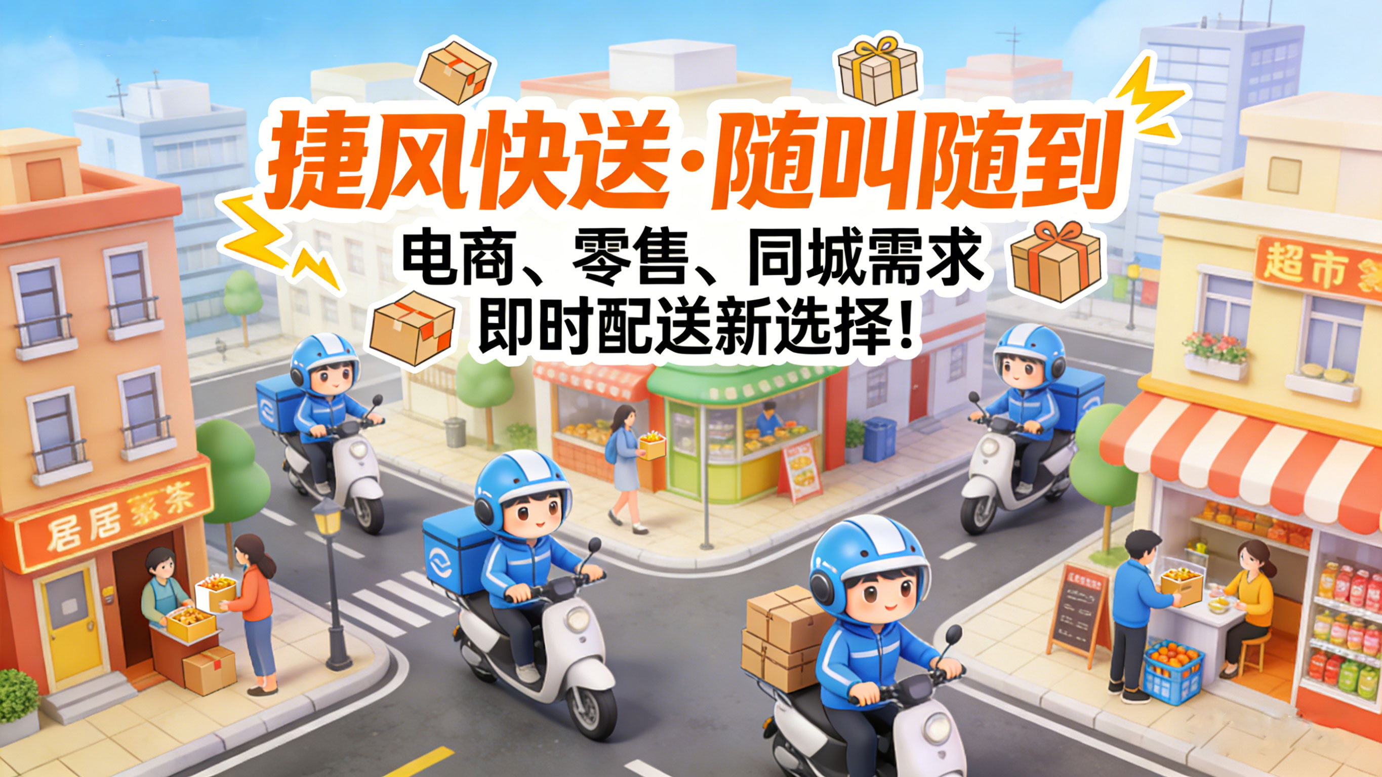 下沉市场成万亿即时零售新赛场，捷风快送以“算法共生”定义服务新范式